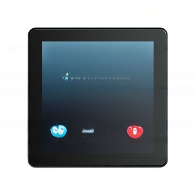 현대 디자인 스타일 4.0 인치 모드버스 프로그래밍 가능한 터치 스크린 컬러 LCD 대형 팬 코일 온도계