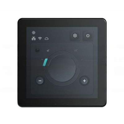DC 브러시리스 팬 코일 단위 색상 화면 터치 조작과 함께 프로그래밍 가능한 온도 조절기