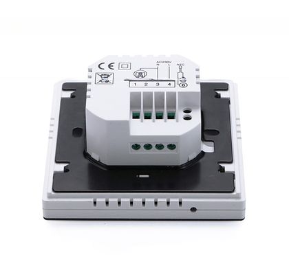 0.5C 디스플레이 정확성 바닥 난방용 프로그래밍 가능한 화이트 와이파이 HVAC 룸 온도장