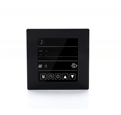2 파이프 / 4 파이프 터치 스크린 조절 가능한 팬 컨트롤러와 함께 프로그래밍 가능한 HVAC 온도 조절기
