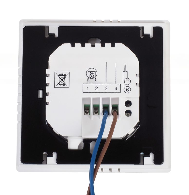 86mm*86mm*16mm EU 표준 터치 스크린 LCD WiFi 모바일 제어실 HVAC용 온도